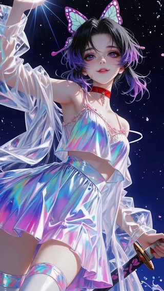炫彩星空蝴蝶美少女蝴蝶忍