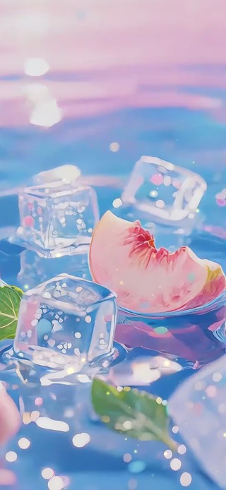 夏日冰爽水蜜桃