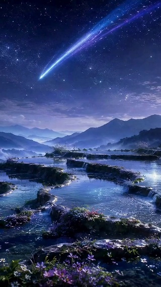 星月山谷夜景