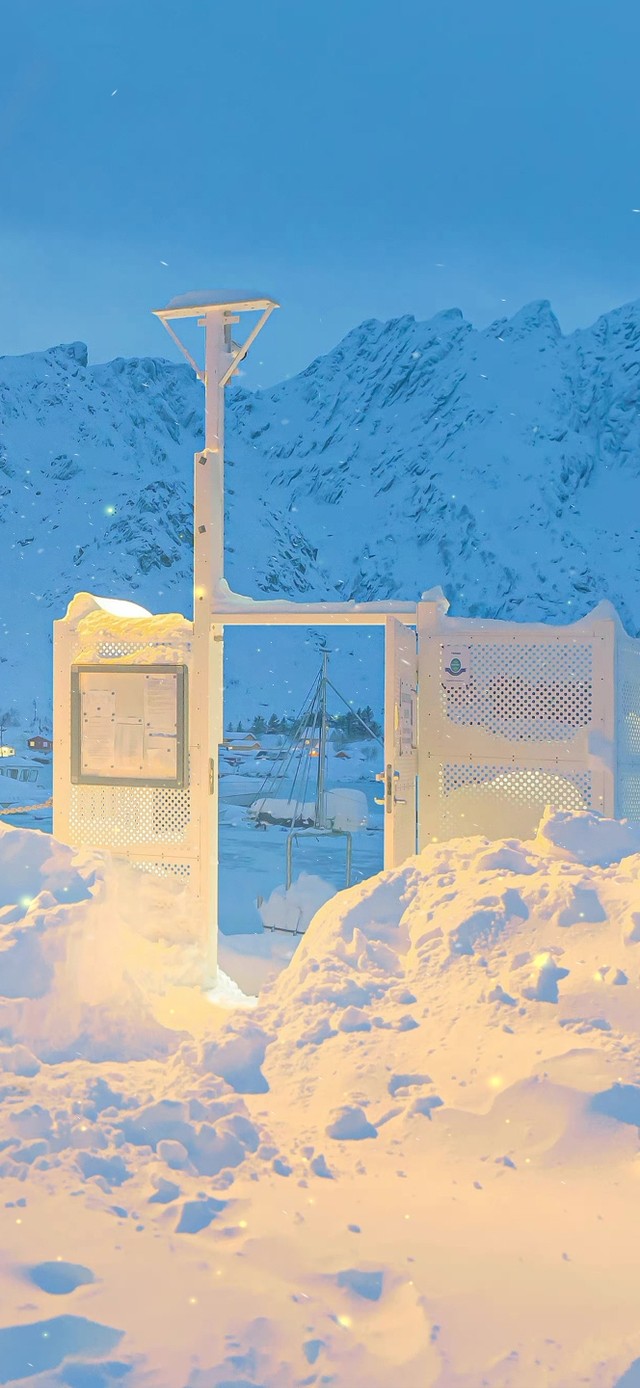 4K 唯美冬季雪山