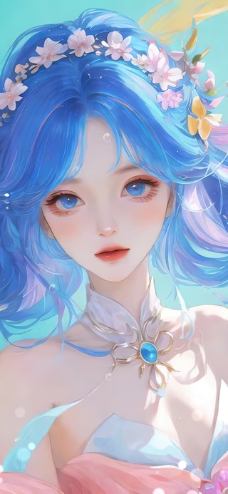 深海水中唯美少女