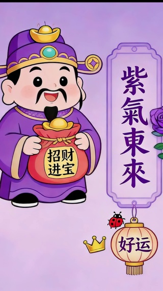 招财纳福紫气来