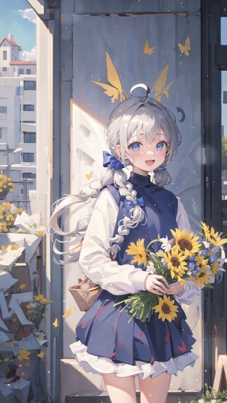 可爱清纯向日葵少女