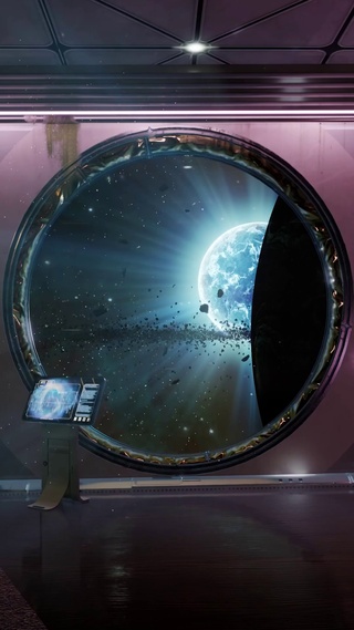 科幻太空船舱