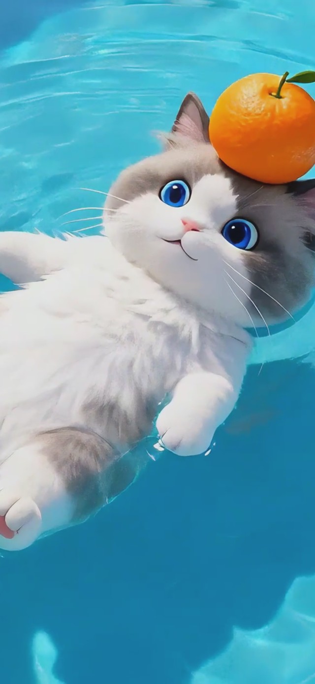 水面小猫