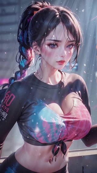 阳光下的少女