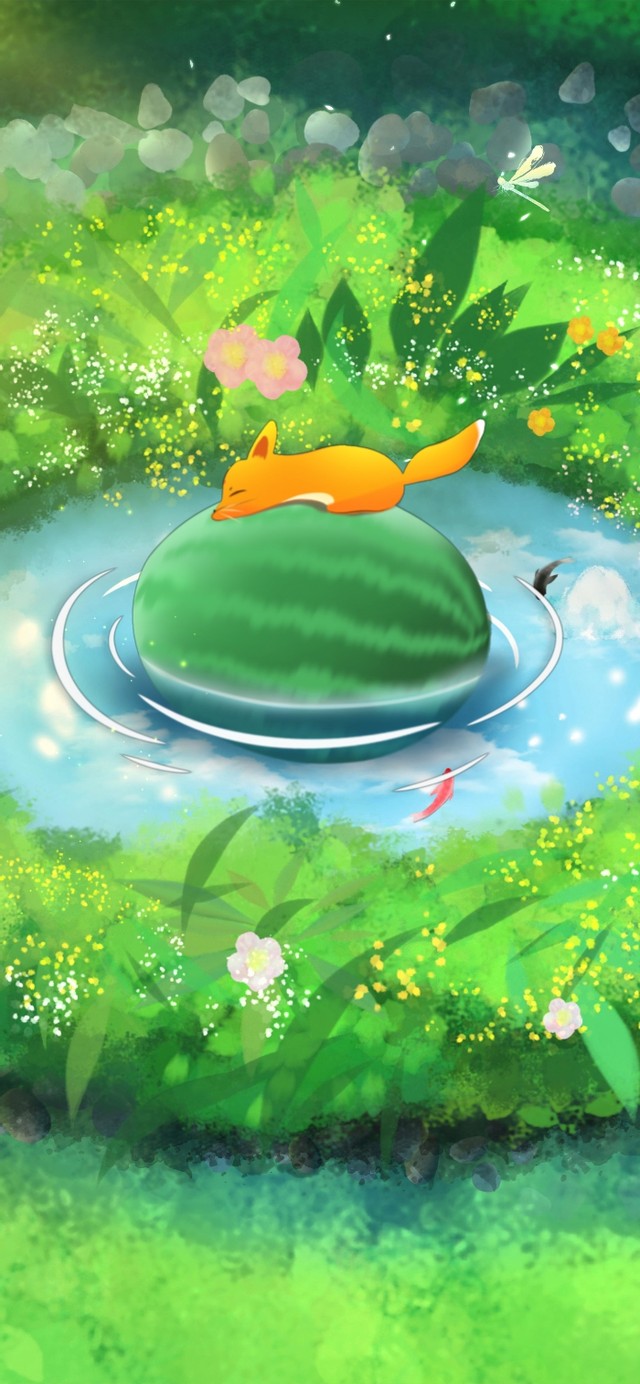 小狐狸的夏天和冰镇西瓜更配哦