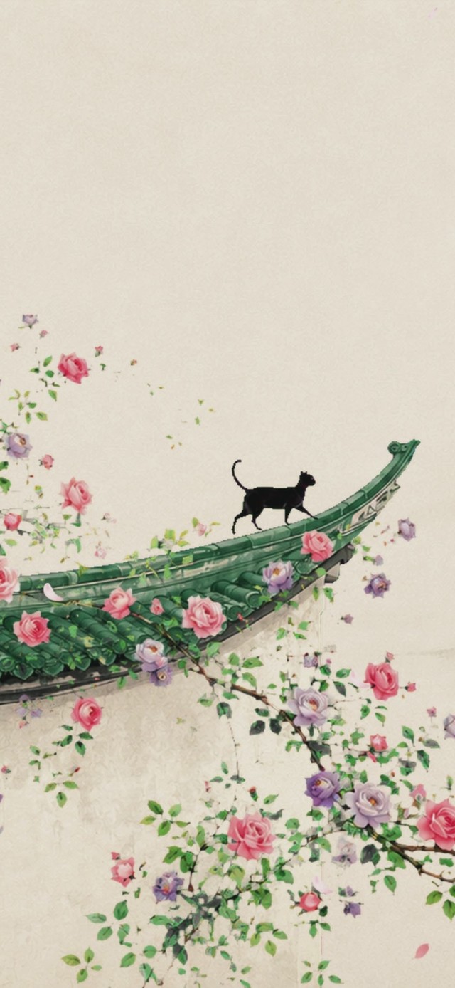 猫戏春檐