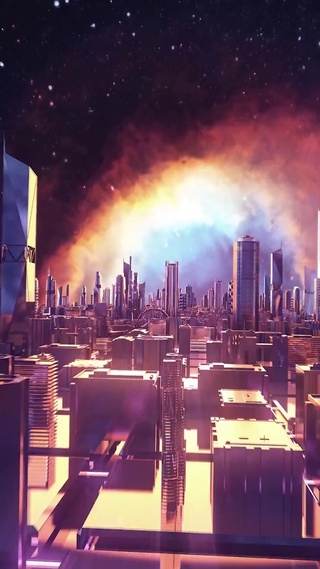 4k宇宙上的城市