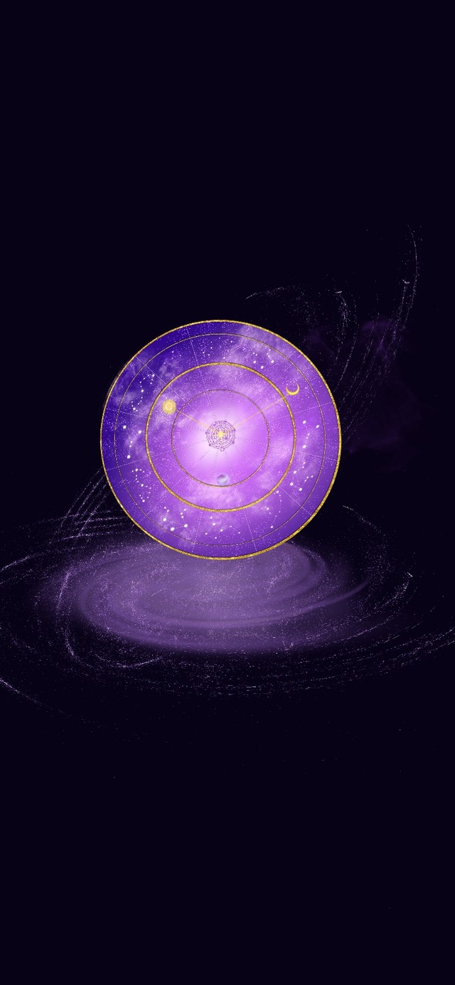 唯美星云命运之轮 梦幻粉紫色