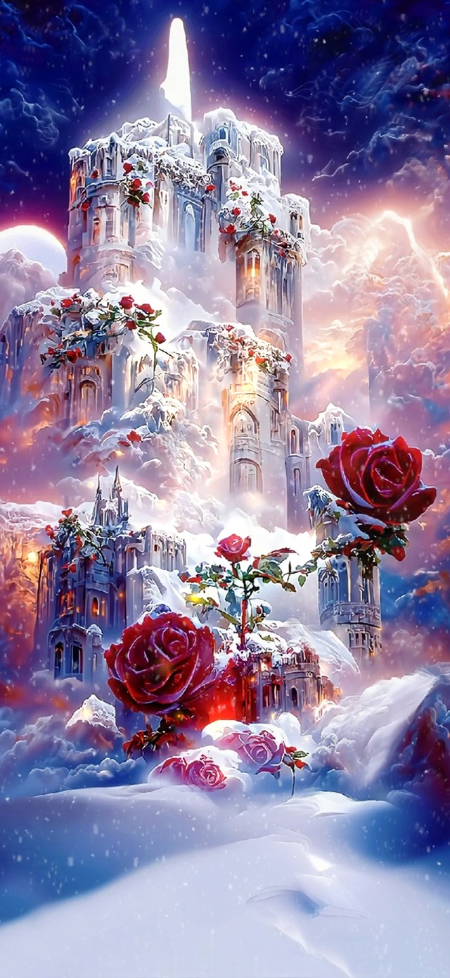 4K梦幻玫瑰城堡