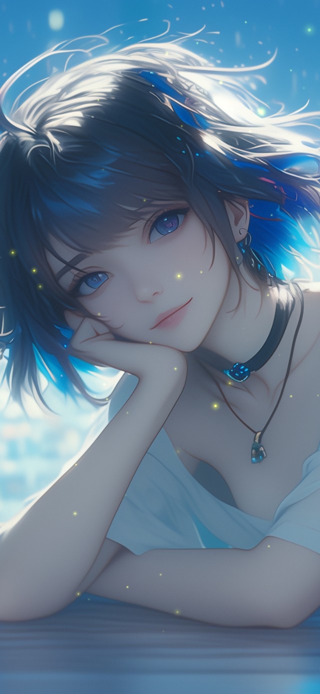 她的美丽如同静谧的夜晚