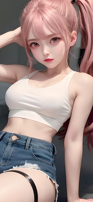 马尾少女
