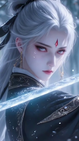 古风仙侠白发女侠