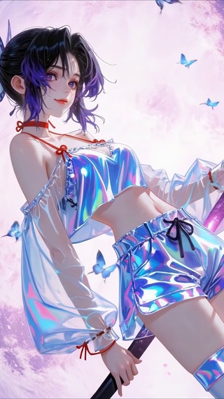 炫彩持剑美女蝴蝶忍