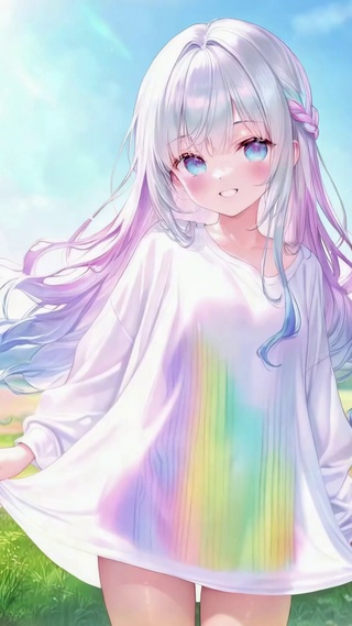 晴空花田清新美少女
