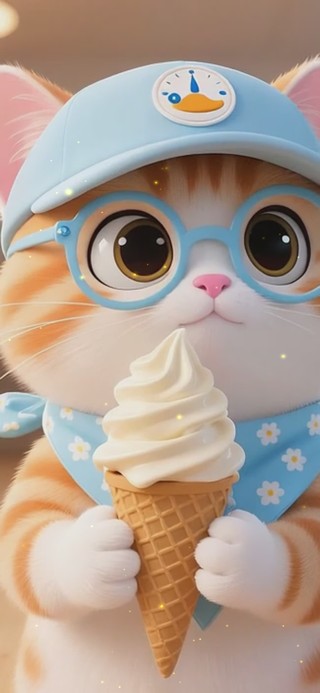 冰淇淋小猫