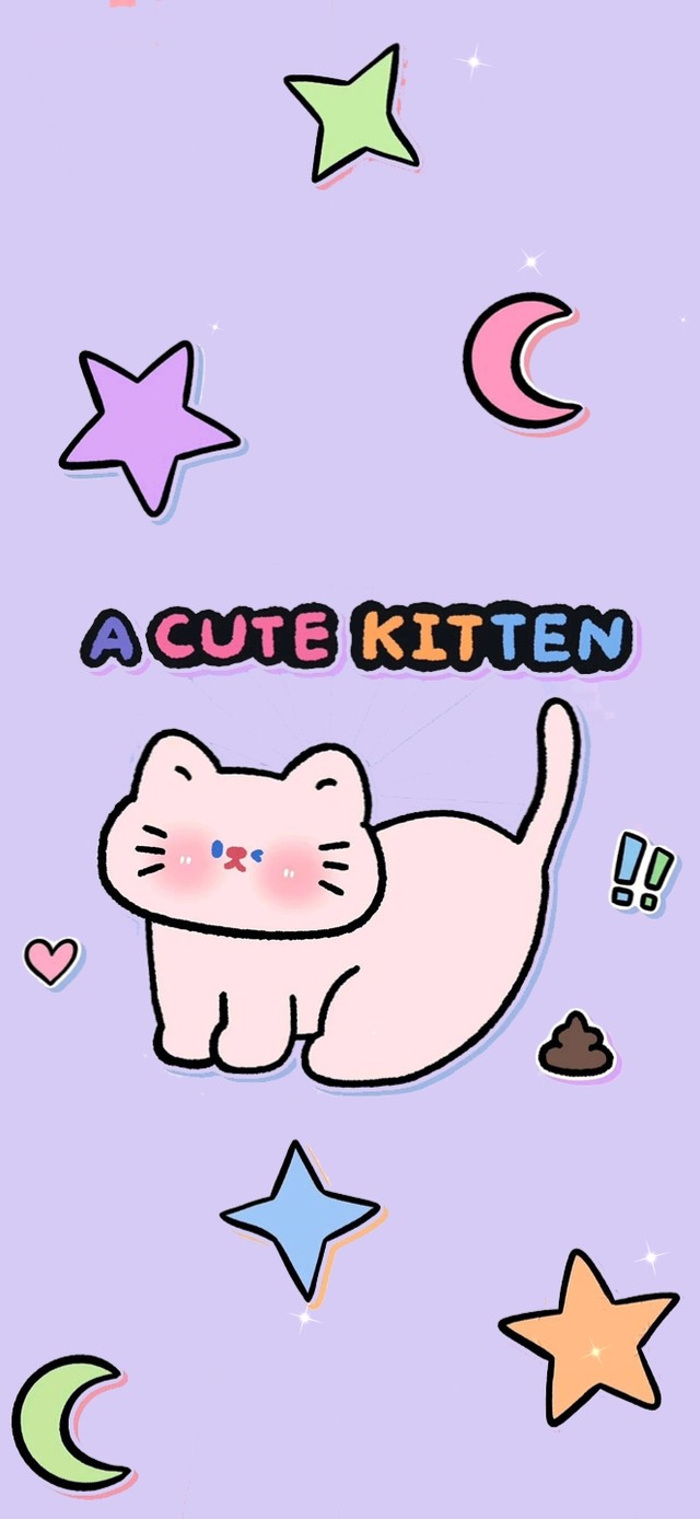 可爱猫咪～紫色