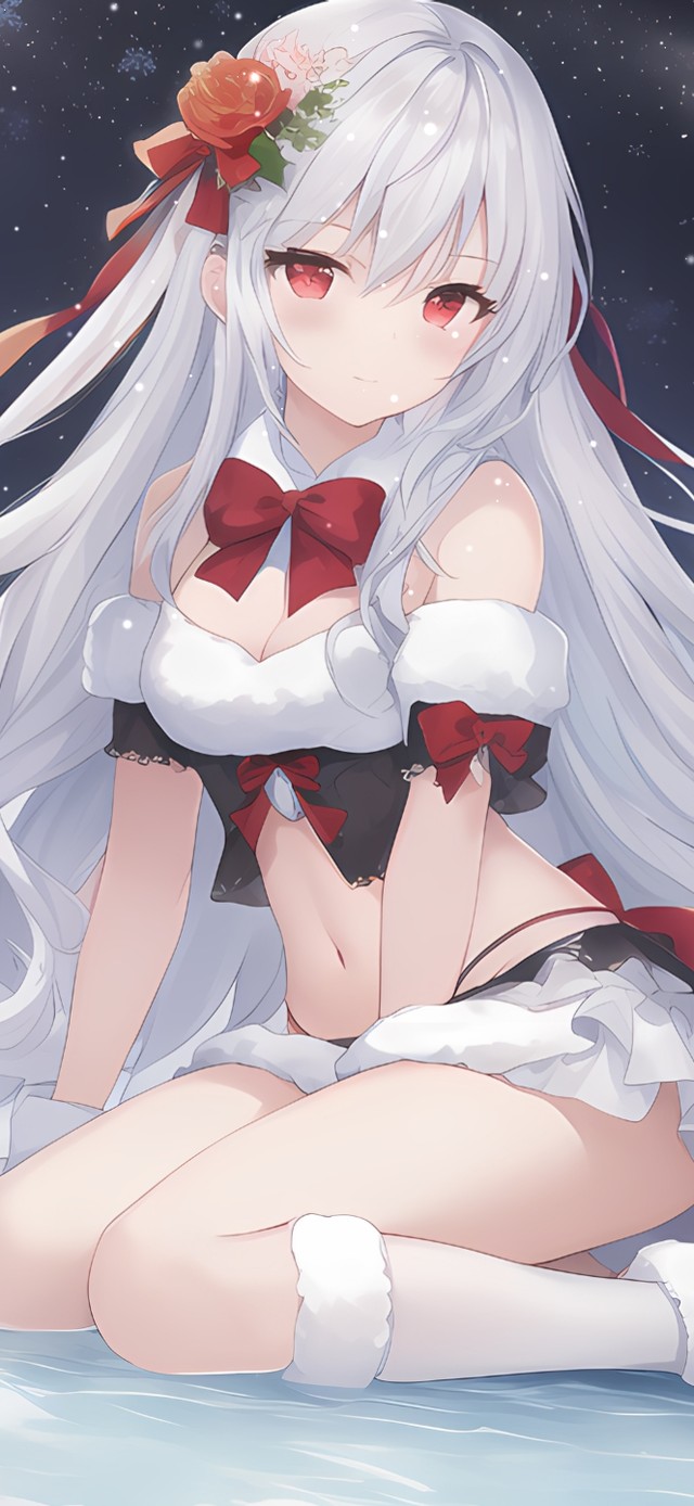 冰雪新春可爱少女 