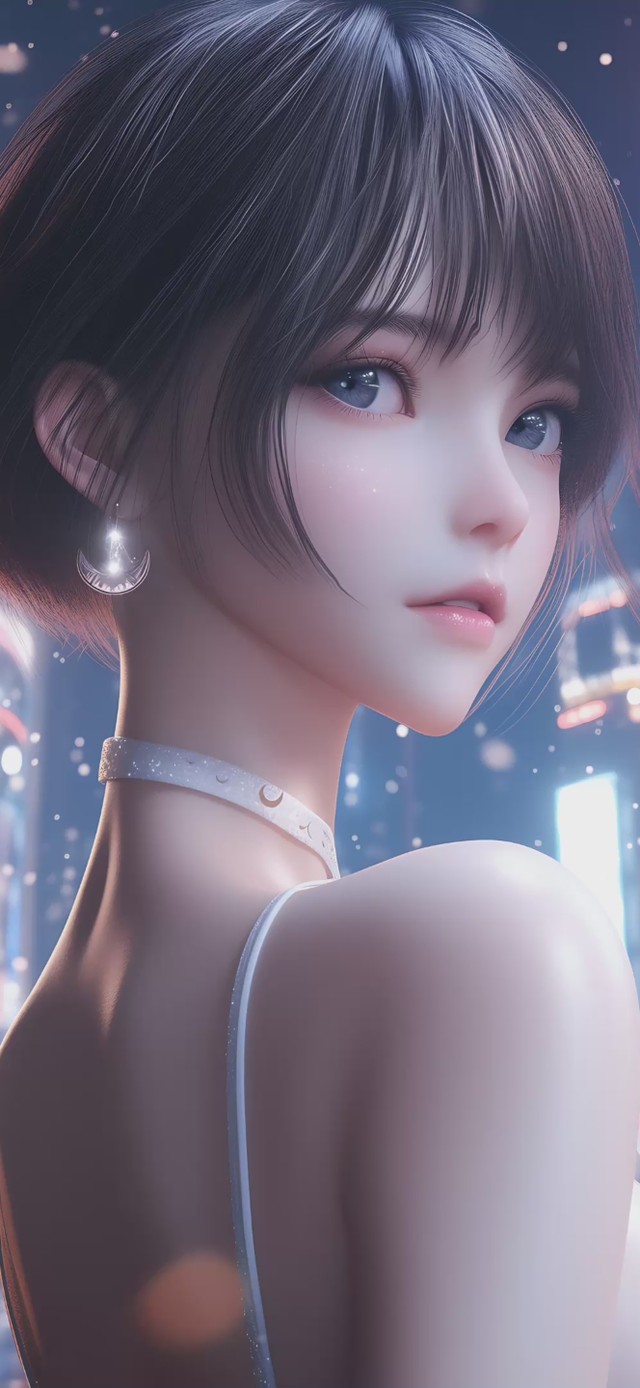 【原创】性感可爱吊带短发女孩