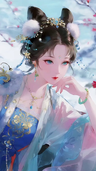 兔儿仙的红梅映雪