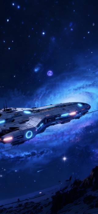 科技飞船-星空