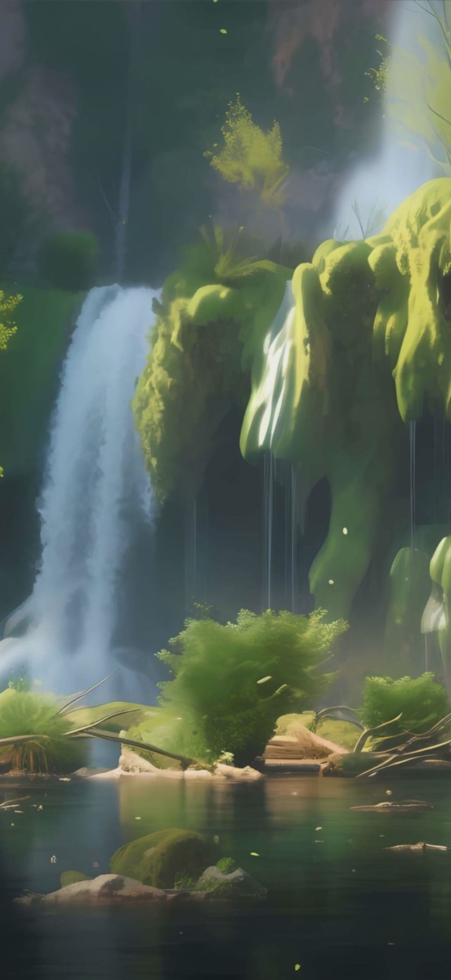 护眼花草树木景色