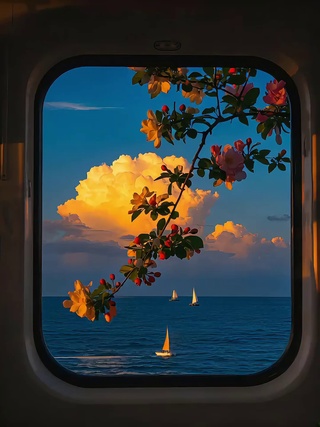 窗外景