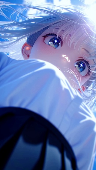 白衬衫美少女