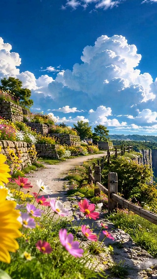 花海峡谷晴景
