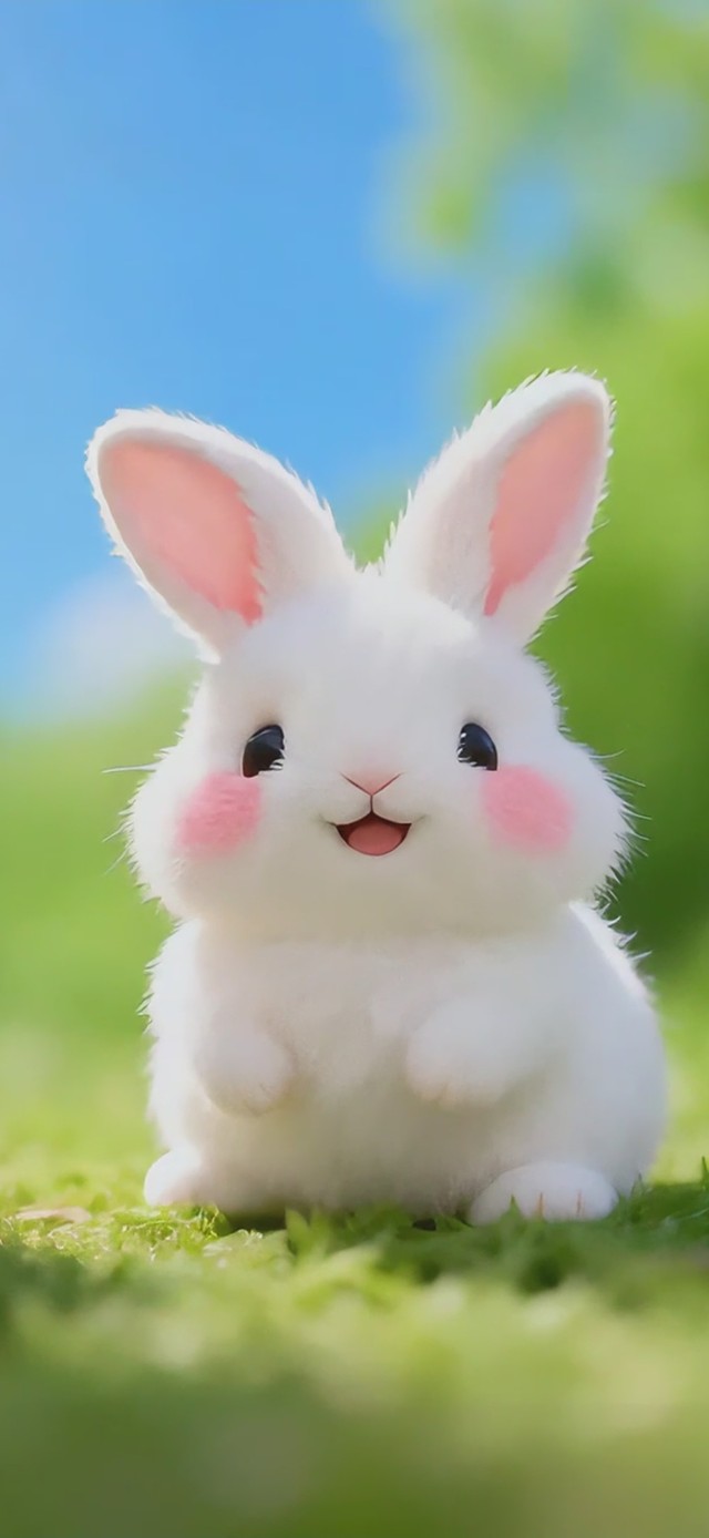 可爱小白兔