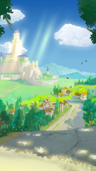 唯美治愈城堡郊外小路