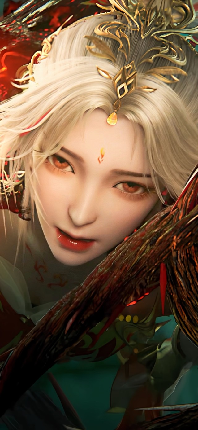 白发火灵儿绝美