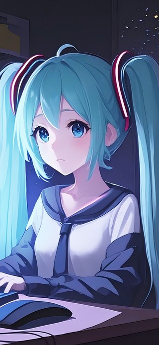 加夜班的初音