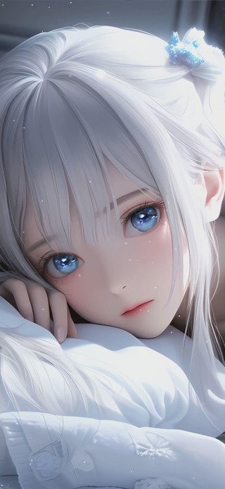 白发美女