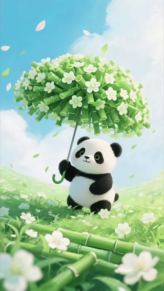 可爱的熊猫