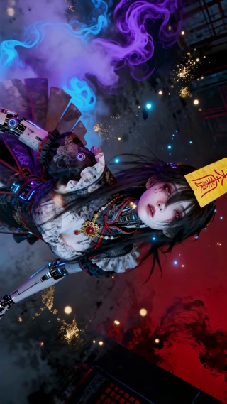 赛博古风少女