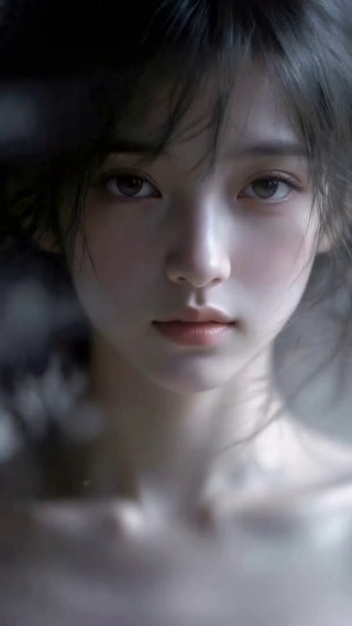 朦胧氛围感清纯美少女