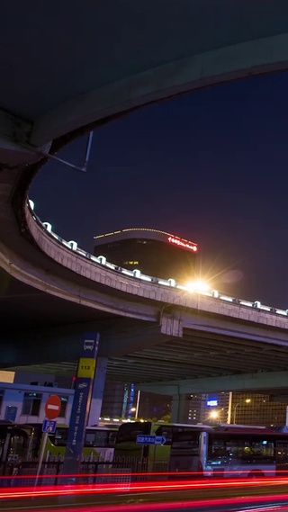 4K 高清 北京的行车天桥