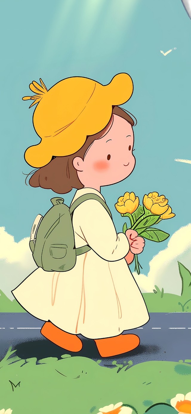 带着小鸭春游去