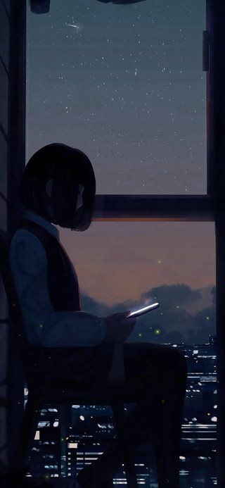 孤独少女的夜空