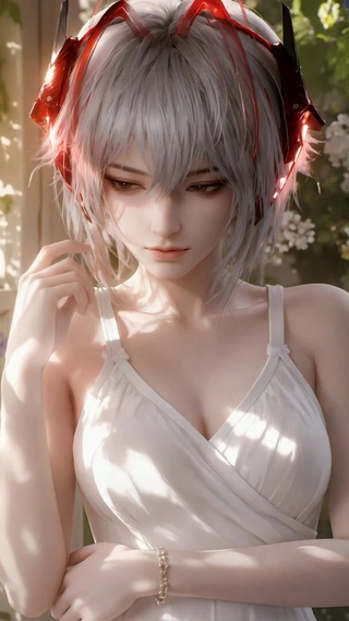 花窗美少女麦晓雯