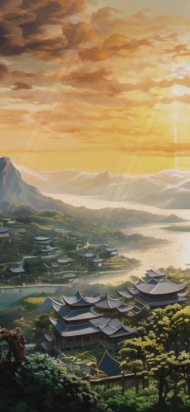 古风山水风景