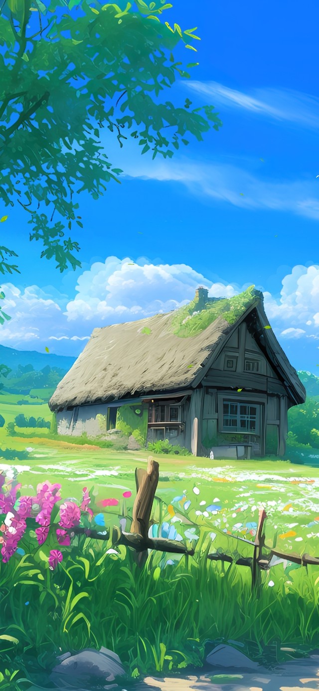 4K唯美春天乡村小路