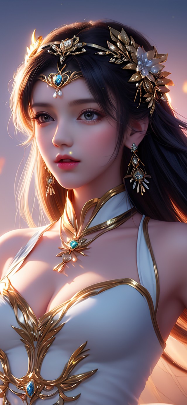 纯欲系古风长发女生