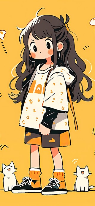 涂鸦猫和女孩