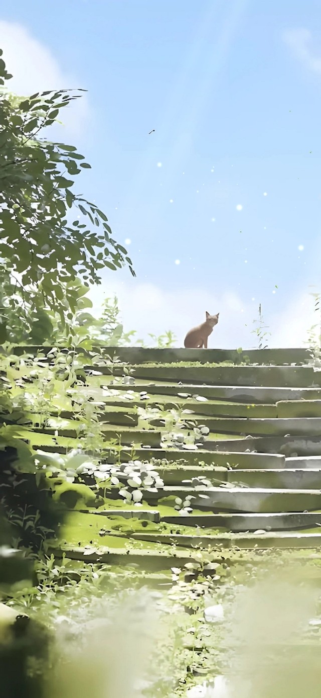 温馨夏日治愈场景