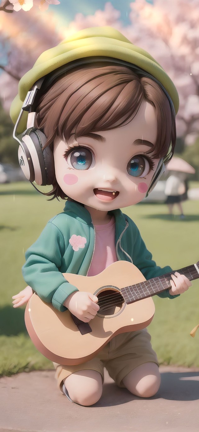 可爱吉他少年