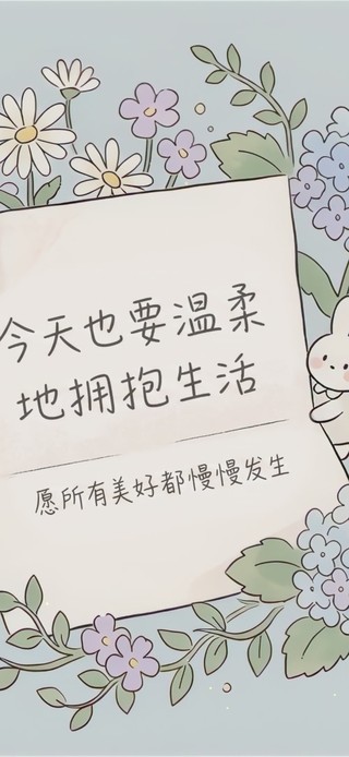 今天也要拥抱生活