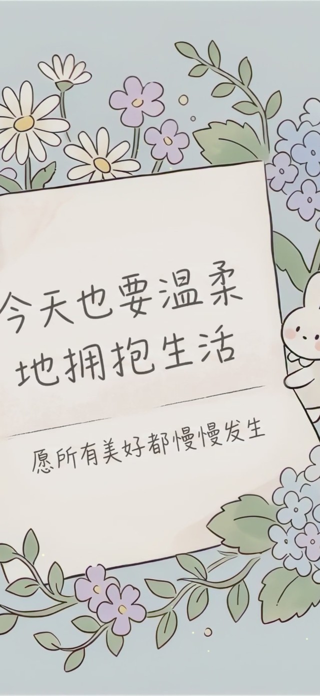 今天也要拥抱生活